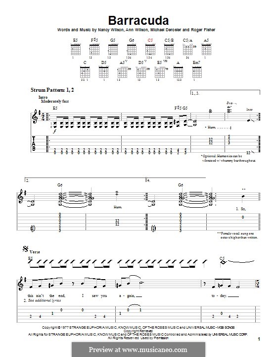 Barracuda (Heart) by A. Wilson, M. Derosier, N. Wilson, R. Fisher on ...