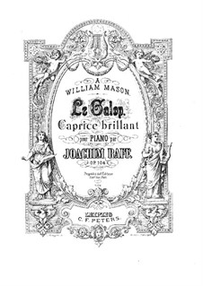 Galop. Caprice Brilliant for Piano, Op.104: Galop. Caprice Brilliant for Piano by Joseph Joachim Raff