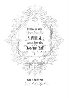 Paraphrase for Piano on the Song 'Du bist wie eine Blume' by F. Liszt, Op.18
