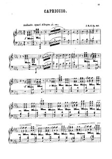 Capriccio, Op.197: Capriccio by Joseph Joachim Raff