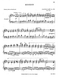 Rigodon from Suite No.7 for Piano, Op.204