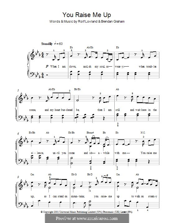 you raise me up piano sheet music free printable you raise me up piano sheet music free printable