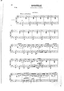 Bagatelle for Piano Four Hands: Bagatelle for Piano Four Hands by Edmond de Polignac