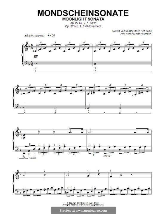 Movement I (Sonata for Piano No.14 