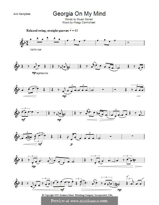 on My Mind by H. Carmichael sheet music on MusicaNeo