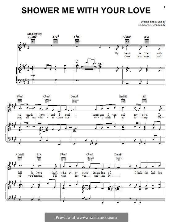 Shower Me with Your Love (Surface) by B. Jackson sheet music on MusicaNeo