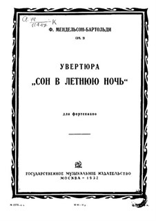 A Midsummer Night's Dream Overture, op.21