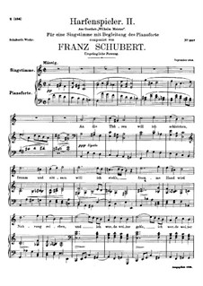 Harfenspieler (The Harper's Song), D.479 Op.12 No.2