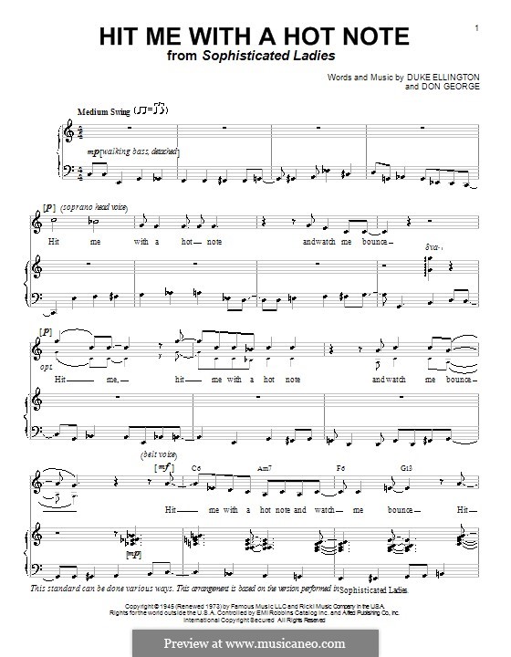 hit me with a hot note musical hit me with a hot note by d george sheet music on musicaneo hit me with a hot note musical hit me with a hot note by d george sheet music on musicaneo