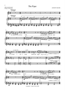 The Piper for voice and piano
