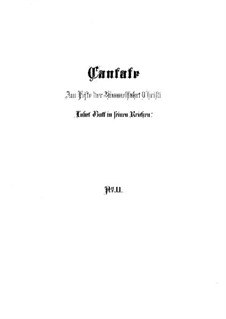 Lobet Gott in seinen Reichen, BWV 11: Full score by Johann Sebastian Bach