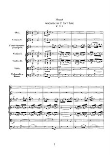 Andante for Flute in C Major, K.315