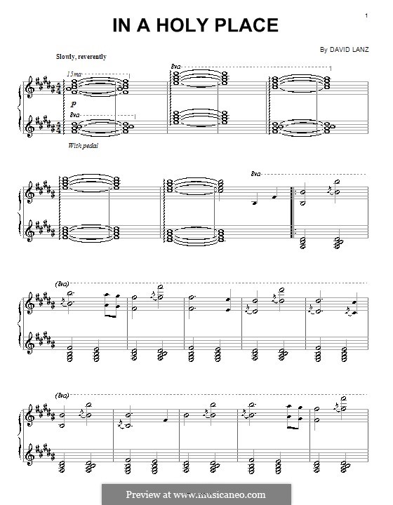 In a Holy Place: For piano by David Lanz