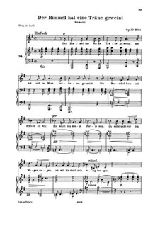 Gedichte aus 'Liebesfrühling', Op.37