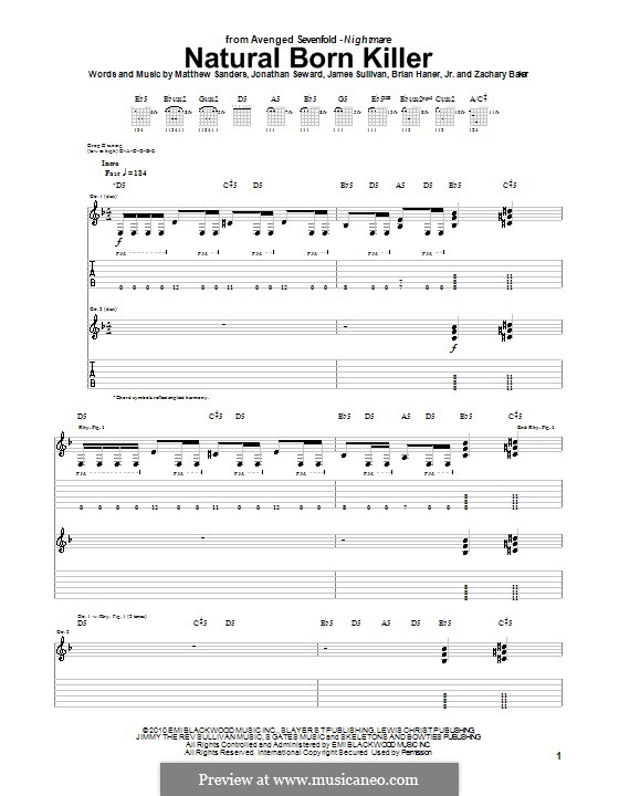 Natural Born Killer (Avenged Sevenfold) by B. Haner Jr., J