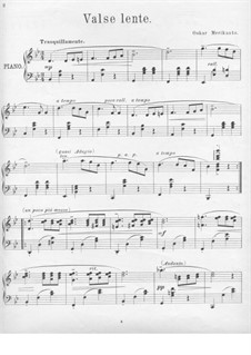 Valse lente, Op.33