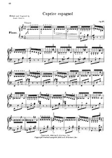 Caprice espagnol, Op.37: Caprice espagnol by Moritz Moszkowski