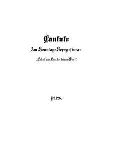 Erhalt uns, Herr, bei deinem Wort (Uphold Us, Lord, with Thy Word), BWV 126: Full score by Johann Sebastian Bach