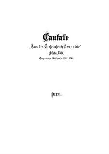 Aus der Tiefen rufe ich, Herr, zu dir, BWV 131: Full score by Johann Sebastian Bach