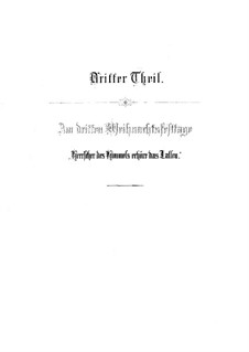 Weihnachts-Oratorium. Herrscher des Himmels, erhöre das Lallen (Part III), BWV 248