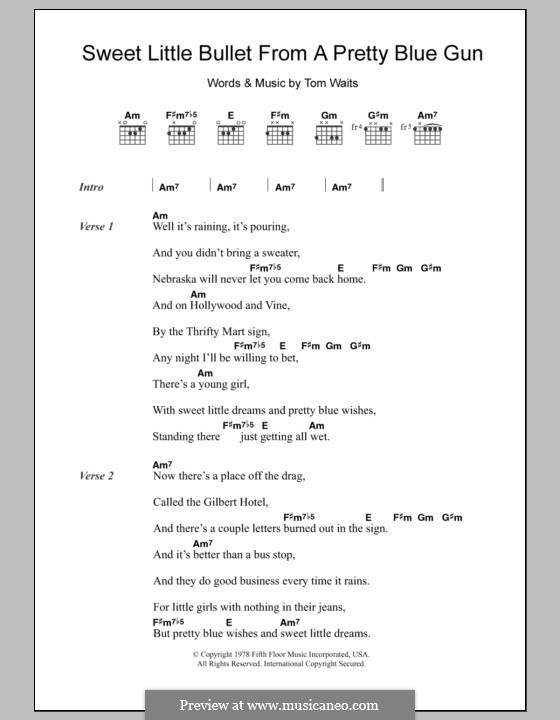 blue lyrics tom sweet bullet from a pretty blue gun by t waits on blue lyrics tom sweet bullet from a pretty blue gun by t waits on