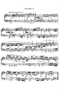 The Well-Tempered Clavier (Book II, Nos.5-12), BWV 874-881