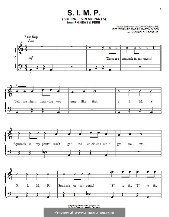 S.I.M.P. (Squirrels in My Pants) by J.'. Marsh, M. Olson, D. Povenmire