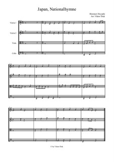 The National Anthem of Japan, for Instrumental Ensemble: The National Anthem of Japan, for Instrumental Ensemble by Hiromori Hayashi, Franz Eckert