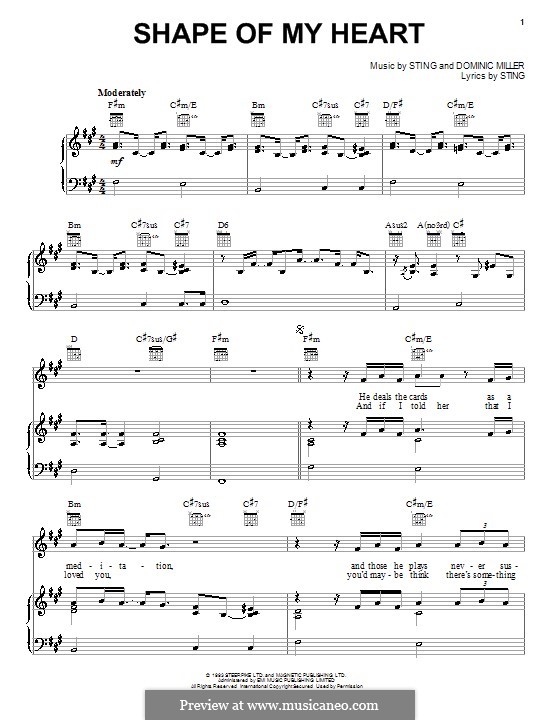 shape of my heart стинг скачать