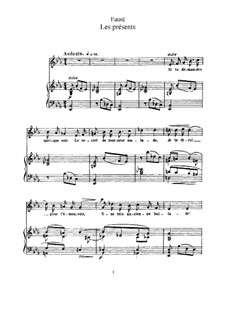 Two Songs, Op.46: No.1 Les présents by Gabriel Fauré