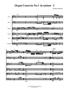 Concerto No.1 for Organ and String Orchestra: Concerto No.1 for Organ and String Orchestra by Stephen McManus
