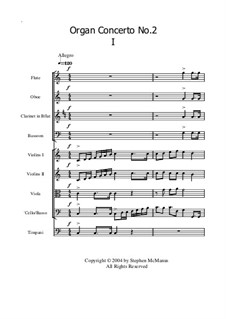 Concerto No.2 for Organ and Chamber Orchestra: Concerto No.2 for Organ and Chamber Orchestra by Stephen McManus