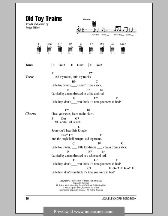 Old Toy Trains by R. Miller sheet music on MusicaNeo