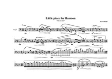 Four Little Pieces for Bassoon: Piece No.1, MVWV 714 by Maurice Verheul