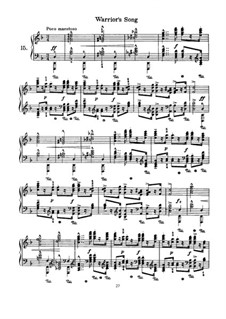Twenty-five Melodious Etudes. Warrior's Song, Op.45