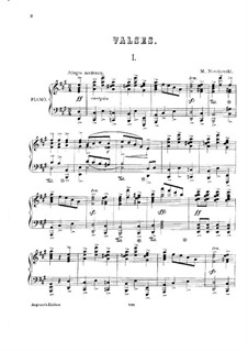 Five Waltzes (Arrangement for Piano), Op.8