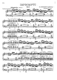 Impromptu No.4 in A Flat Major, D.899 Op.90