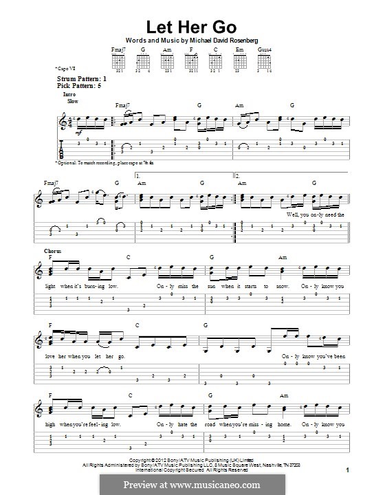 Let Her Go Lyrics - Passenger - lyricsfreakcom