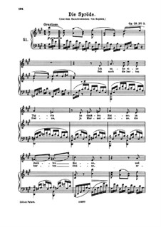 Die Spröde (The Prude), Op.58 No.3
