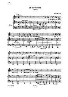 In der Gasse (In the Narrow Street), Op.58 No.6