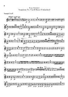 Symphony No.8 in B Minor 'Unfinished' (Trumpets Parts), D.759