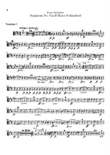 Symphony No.8 in B Minor 'Unfinished' (Trombones Parts), D.759