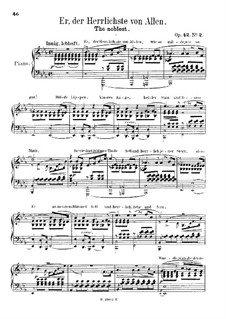 Frauenliebe und Leben. Arrangement for Piano (Nos.2, 5), Op.42 Nos.2, 5