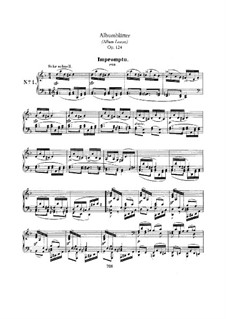 Album Leaves Nos.1-20, Op.124