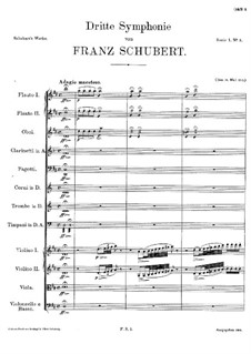 Symphony No.3 in D Major, D.200: Movement I by Franz Schubert
