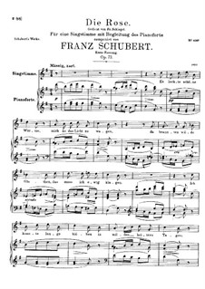 The Rose, D.745 Op.73: First version by Franz Schubert
