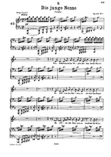 Die junge Nonne (The Young Nun) for Deep Voice and Piano, D.828 Op.43 No.1