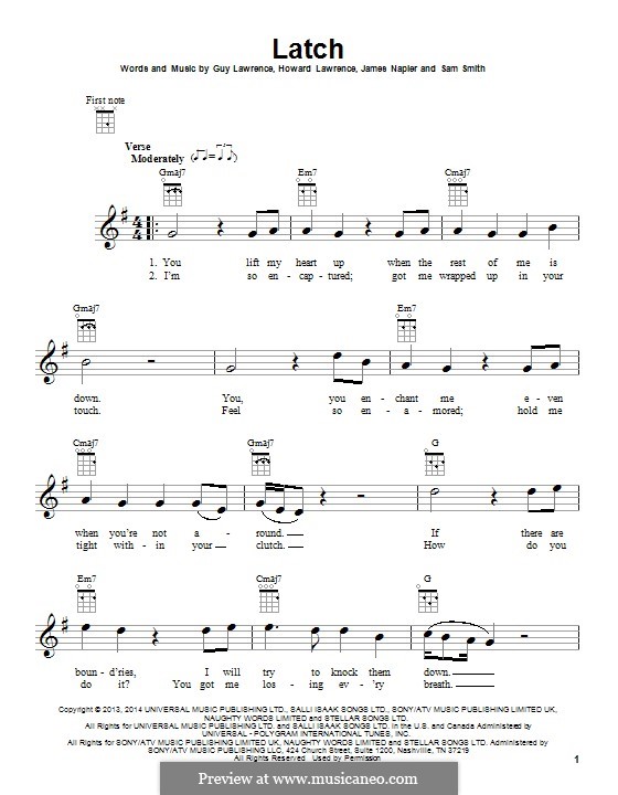 Latch (Disclosure ft. Sam Smith) by S. Smith, J. Napier, G. Lawrence, H