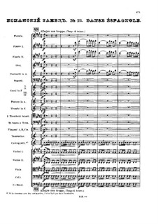 Swan Lake. Danse Éspagnole (Act III No.21), Op.20 TH 12