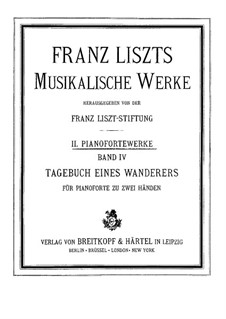 Album of Wanderer, S.156: Complete set by Franz Liszt